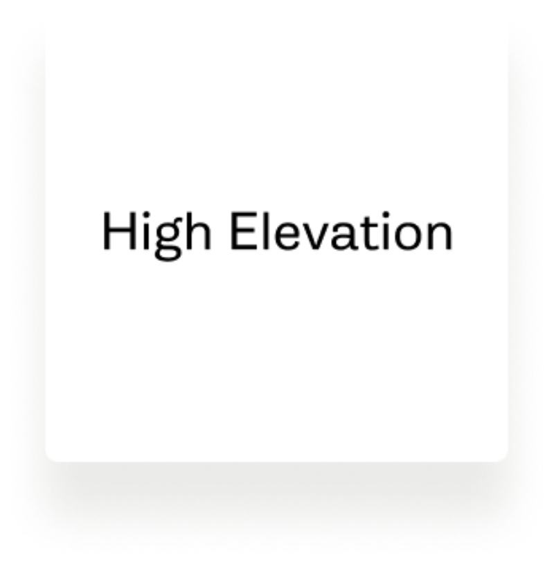High elevation